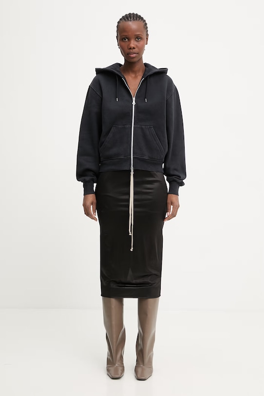 Our Legacy Mischief bluza z kapturem bawełniana damska W2266MW czarny
