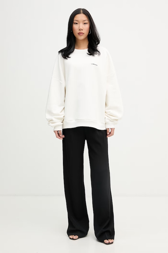 La Mania mikina dámská bavlněná BRUX 4 BRUX.4 béžová SS26