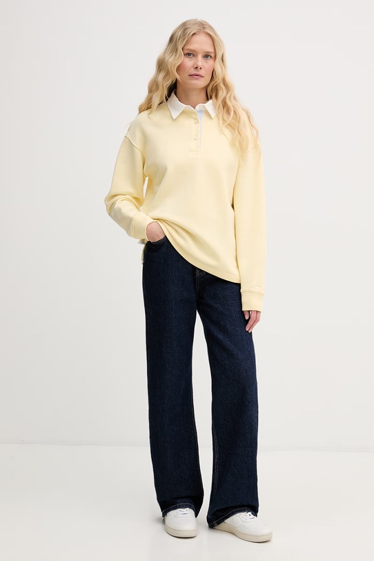 Gant bluza damska bawełniana 4201436 żółty SS26