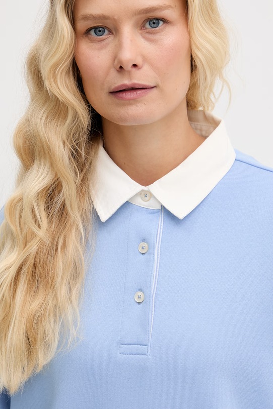 Gant bluza damska bawełniana niebieski 4201436