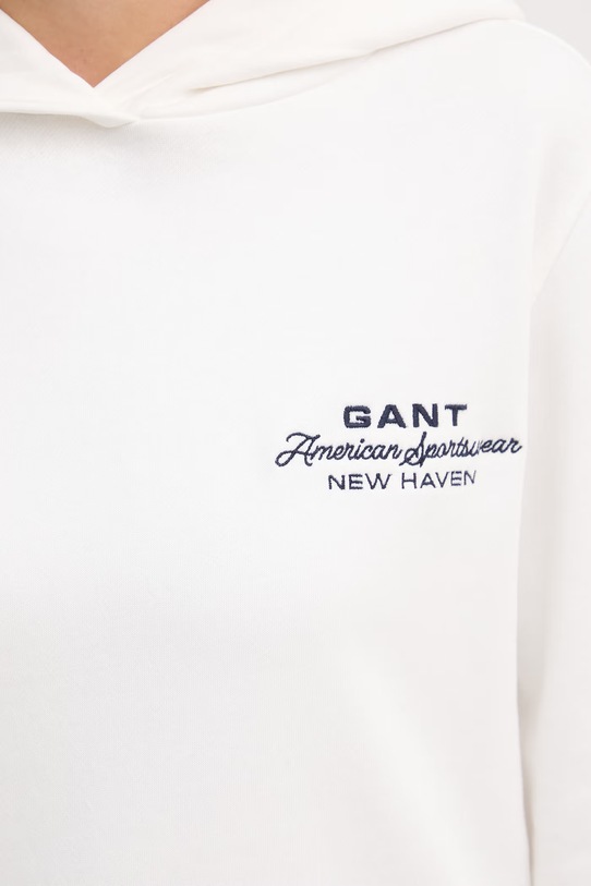 Gant bluza z kapturem damska bawełniana 4201486 beżowy