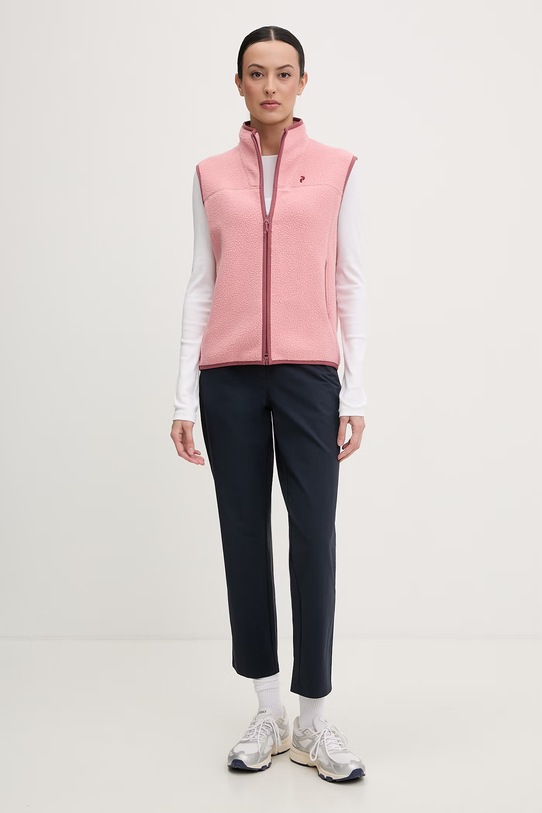 Peak Performance bluza bez rękawów damska polarowa NatureRush G80807 różowy SS26