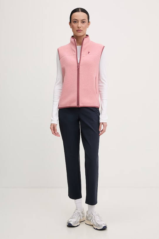 Peak Performance bluza bez rękawów damska polarowa NatureRush G80807 różowy SS26
