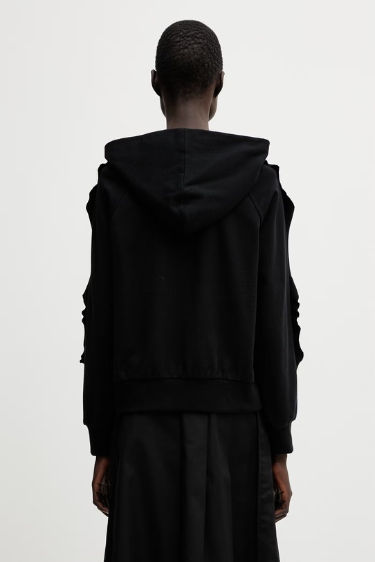 Odzież Undercover HOODIE bluza z kapturem bawełniana damska UP1F1810 czarny