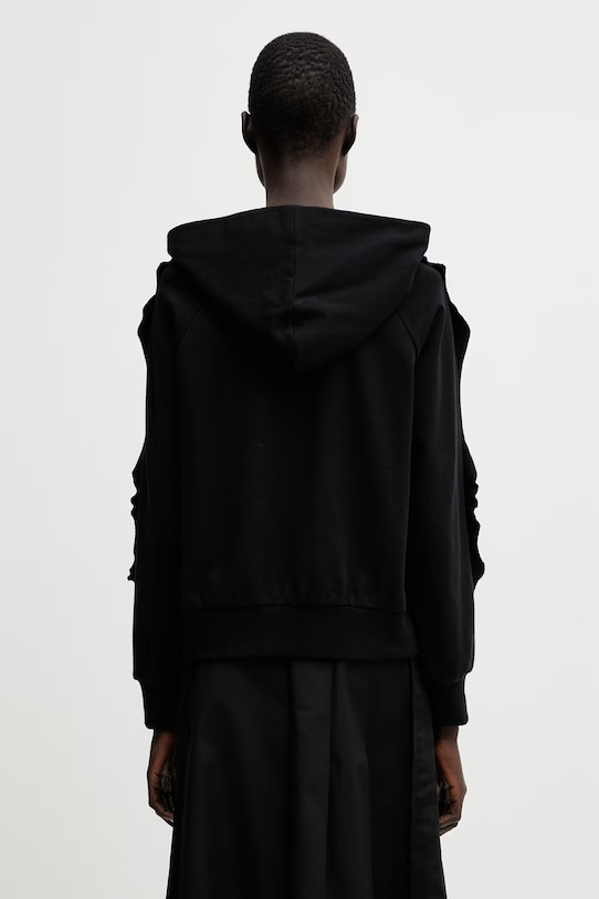 Odzież Undercover HOODIE bluza z kapturem bawełniana damska UP1F1810 czarny