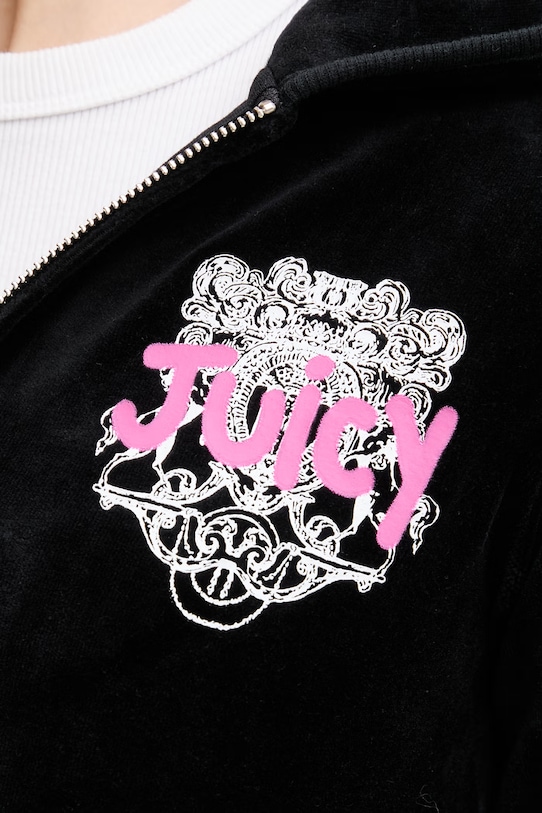 Juicy Couture bluza rozpinana damska REPUBLIC ROBYN JCNAS126465 czarny