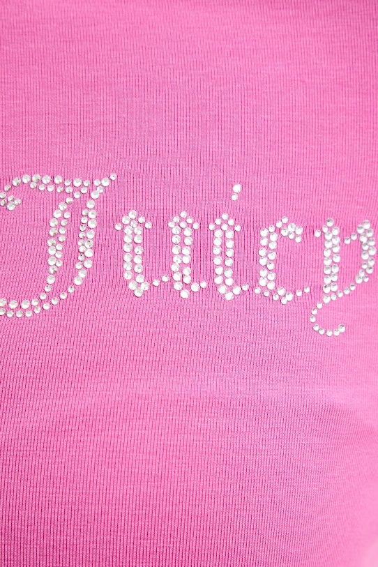 Juicy Couture bluza rozpinana damska z bawełną OOLA HOODIE różowy JCWAS126306