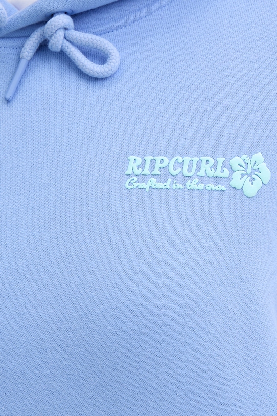 Rip Curl mikina s kapucňou dámska s bavlnou SURF PUFF HERITAGE 0A0WFL modrá
