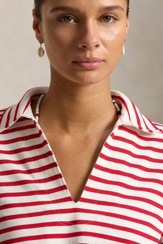 Polo Ralph Lauren bluza damska bawełniana czerwony 211A12733