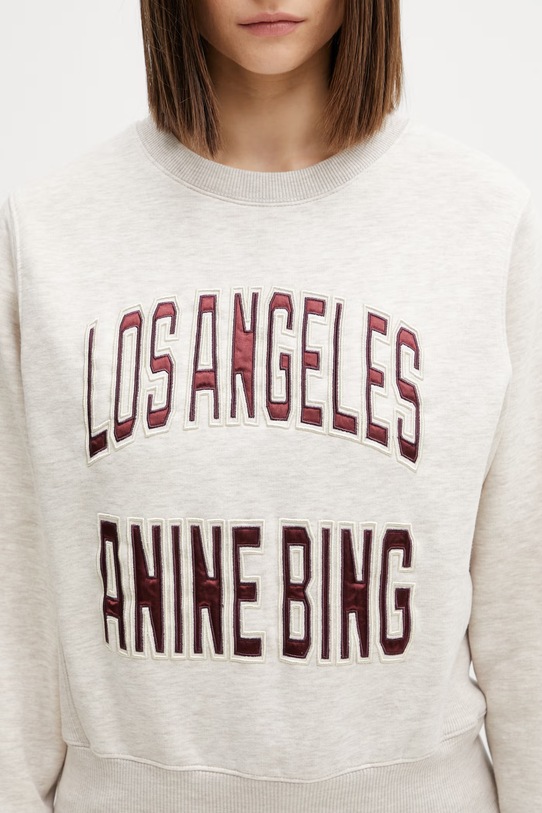 Anine Bing Harry bluza damska z bawełną beżowy A.08.11677