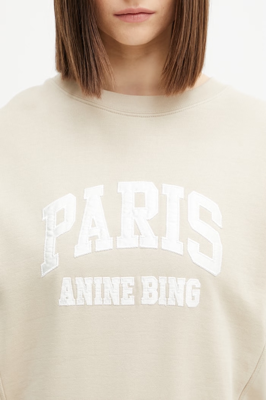 Anine Bing Harry bluza bawełniana damska beżowy A.08.11784