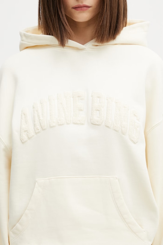 Anine Bing Harvey bluza bawełniana damska żółty A.08.11858