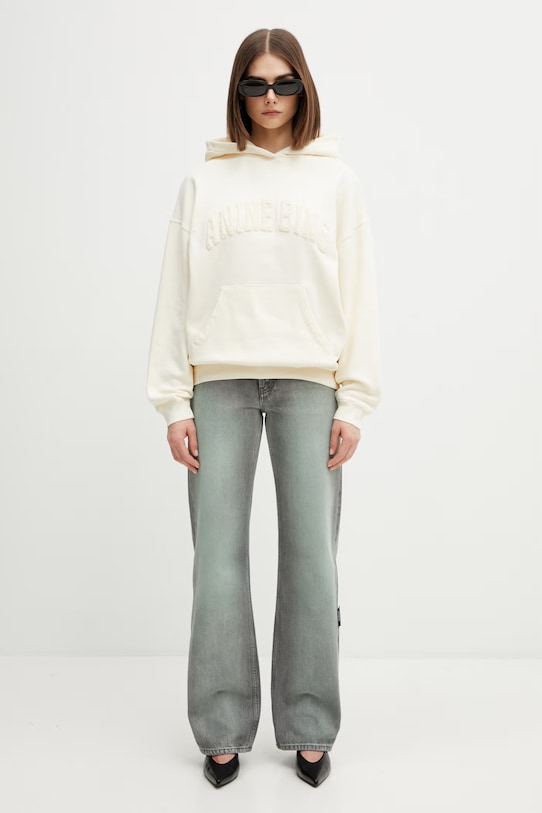 Anine Bing Harvey bluza bawełniana damska A.08.11858 żółty