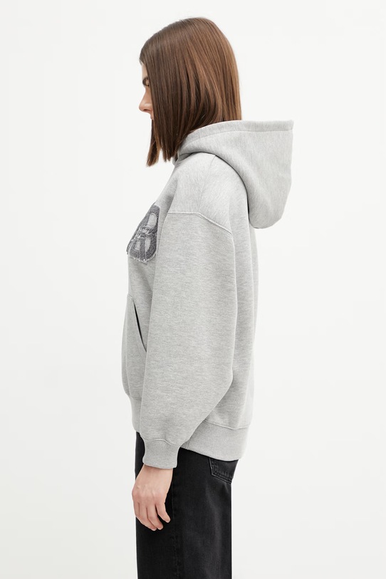 Anine Bing Jaci bluza z kapturem bawełniana damska A.08.11883 szary SS26