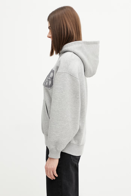 Anine Bing Jaci bluza z kapturem bawełniana damska A.08.11883 szary SS26