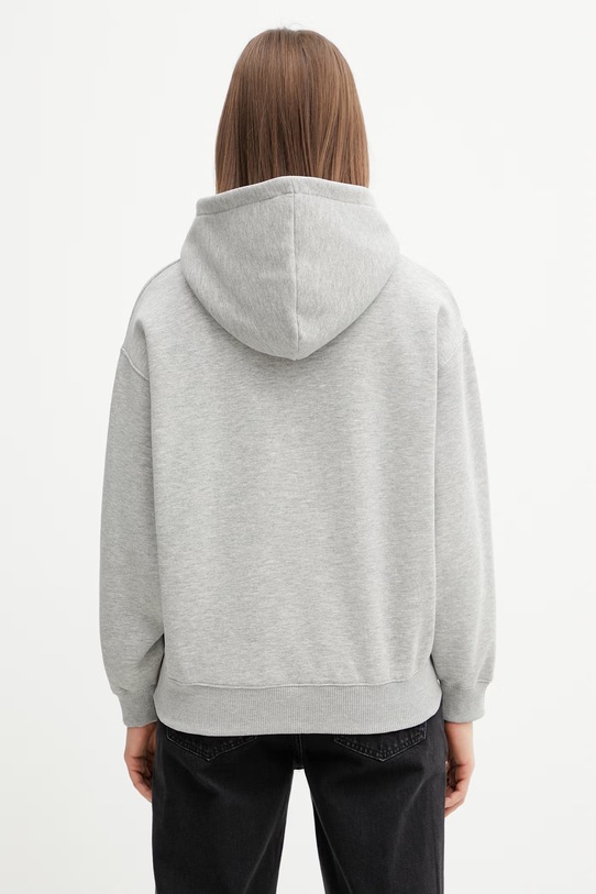 Odzież Anine Bing Jaci bluza z kapturem bawełniana damska A.08.11883 szary
