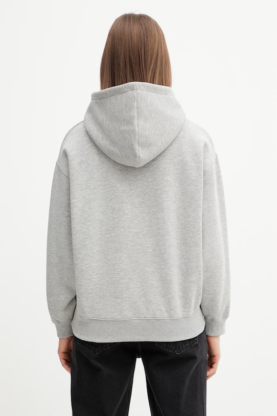 Odzież Anine Bing Jaci bluza z kapturem bawełniana damska A.08.11883 szary