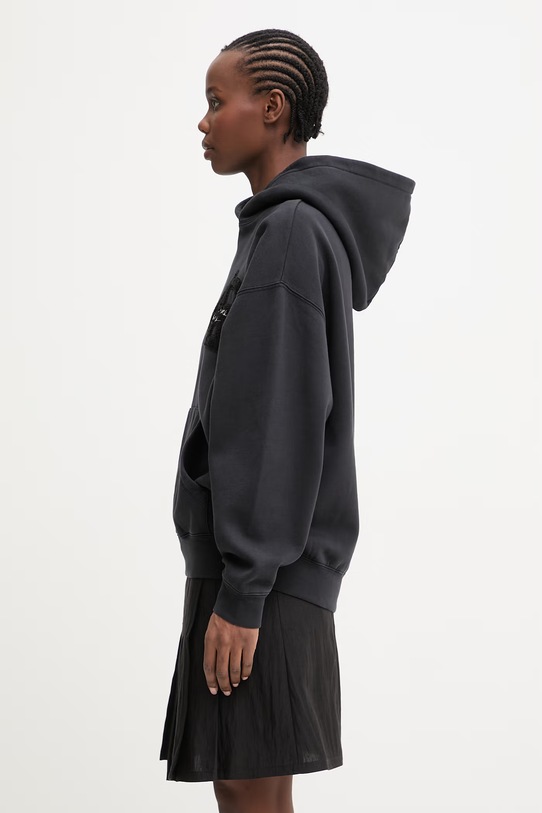 Anine Bing Jaci bluza z kapturem bawełniana damska A.08.11882 czarny SS26