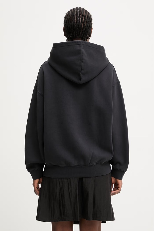 Odzież Anine Bing Jaci bluza z kapturem bawełniana damska A.08.11882 czarny