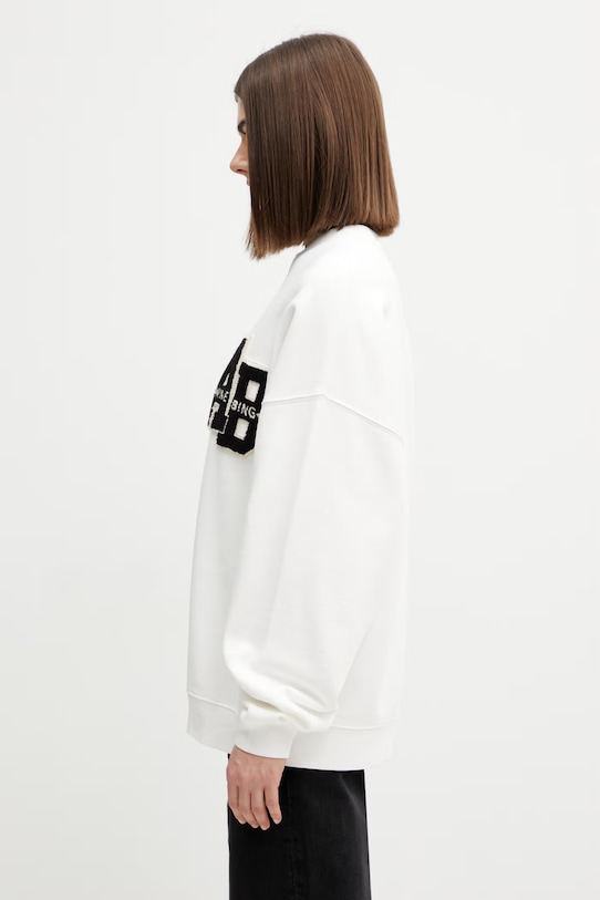 Anine Bing Miles bluza oversize bawełniana damska A.08.10074 biały SS26