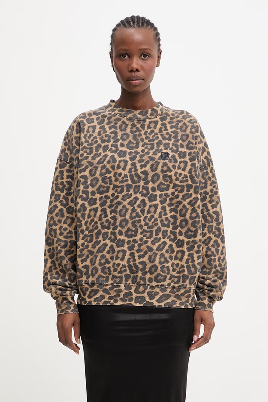 Anine Bing Miles bluza bawełniana damska brązowy A.08.11155