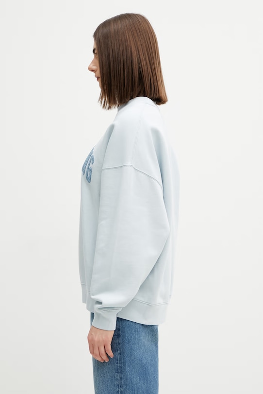 Anine Bing Miles bluza bawełniana damska A.08.12063 niebieski SS26