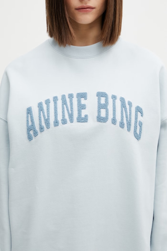 Anine Bing Miles bluza bawełniana damska niebieski A.08.12063