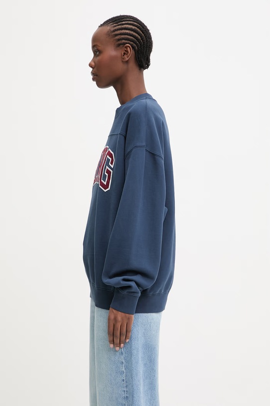 Anine Bing Trenton bluza oversize bawełniana damska A.08.12203 granatowy SS26