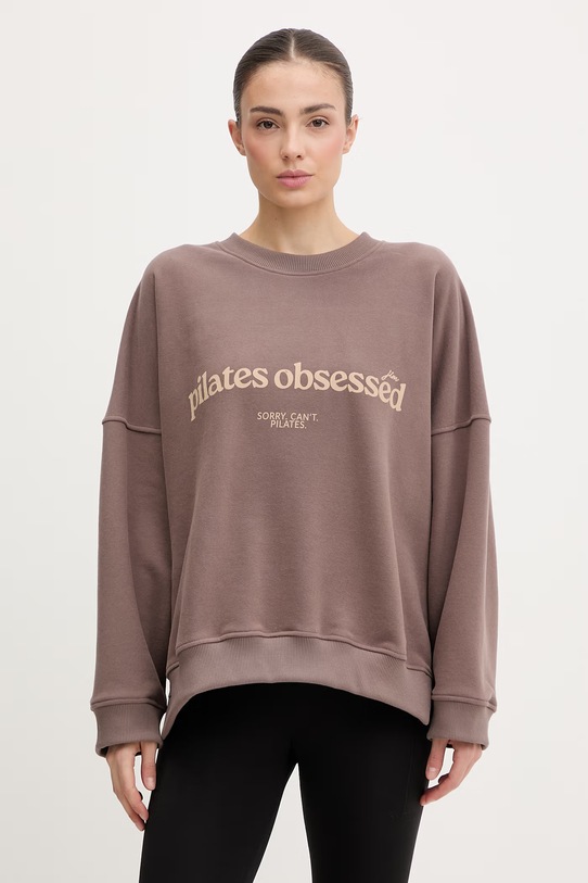 JOYINME bluza sportowa damska bawełniana brązowy Oversize.Kind.Pilates