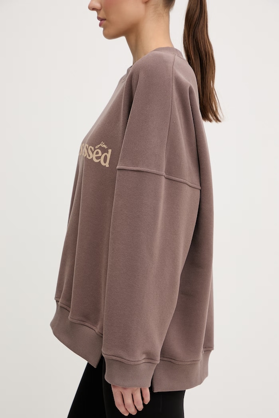 JOYINME bluza sportowa damska bawełniana brązowy Oversize.Kind.Pilates