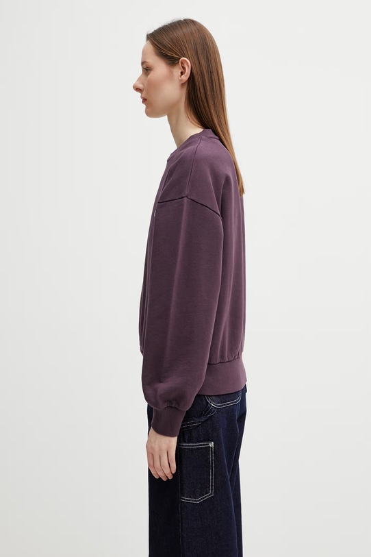 Carhartt WIP W' Casey Sweatshirt bluza bawełniana damska I032643.3MVXX fioletowy SS26