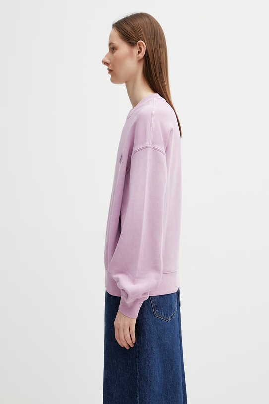 Carhartt WIP W' Nelson Sweatshirt bluza bawełniana damska I029537.3IBGD fioletowy SS26