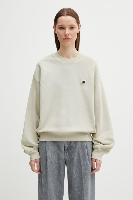 Carhartt WIP W' Nelson Sweatshirt bluza bawełniana damska beżowy I029537.3IOGD