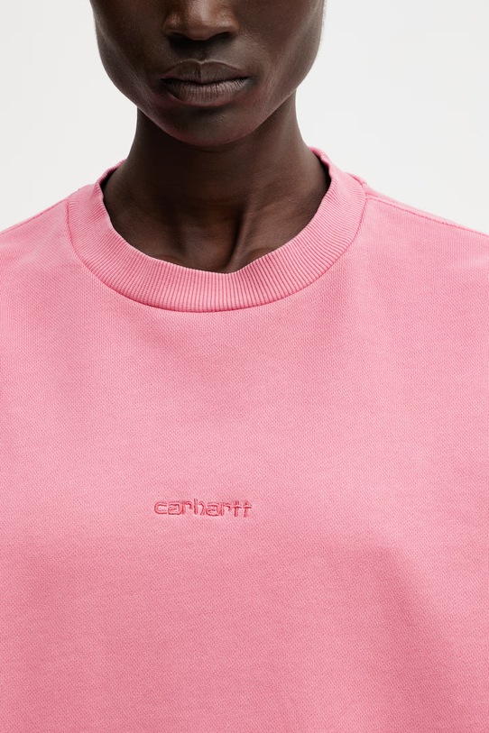 Carhartt WIP W' Benton Sweat bluza bawełniana damska różowy I034511.3IJGD