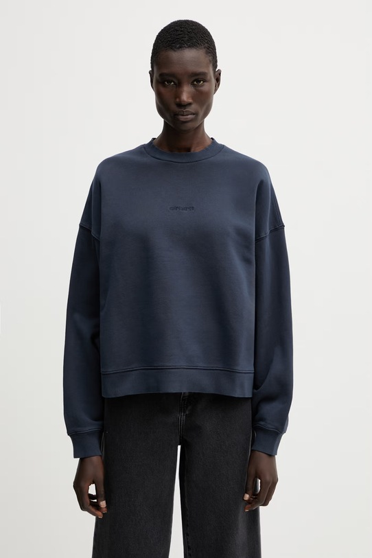 Carhartt WIP W' Benton Sweat bluza bawełniana damska granatowy I034511.3IWGD