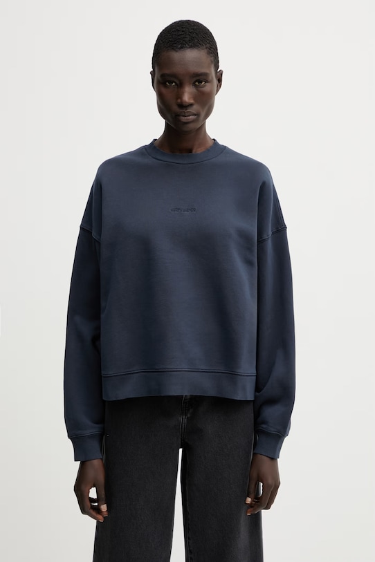 Carhartt WIP W' Benton Sweat bluza bawełniana damska granatowy I034511.3IWGD