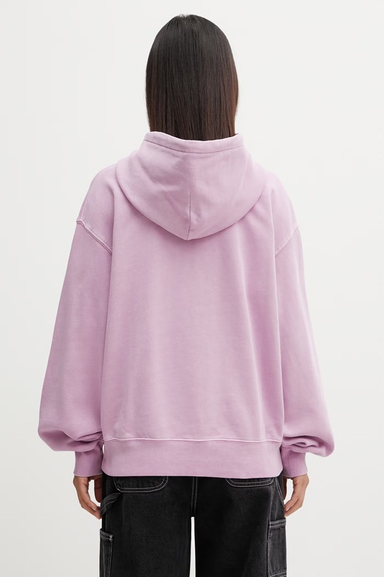 Odzież Carhartt WIP W' Hooded Nelson Sweat bluza oversize bawełniana damska I032741.3IBGD fioletowy