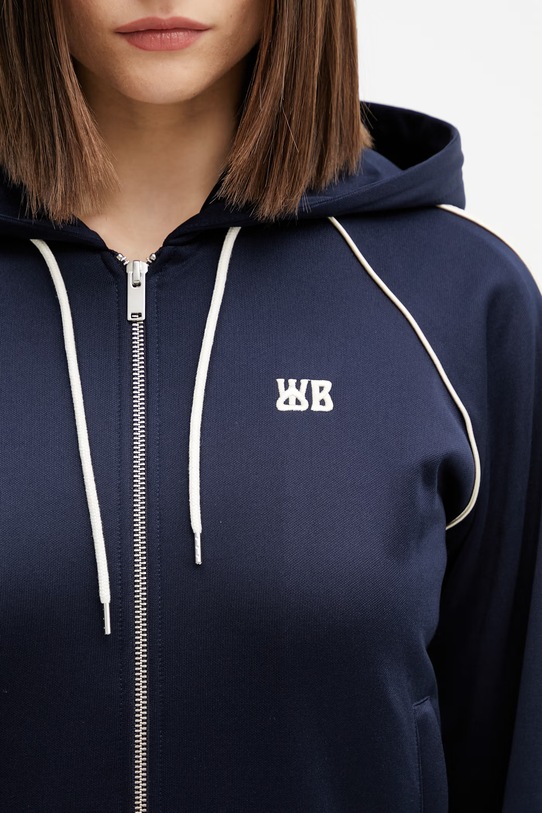 Wales Bonner Anthem bluza rozpinana damska granatowy WS26JE17.JE10.503