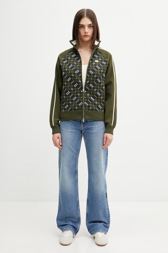 Wales Bonner Power bluza damska US26KN34.PL03.750 zielony