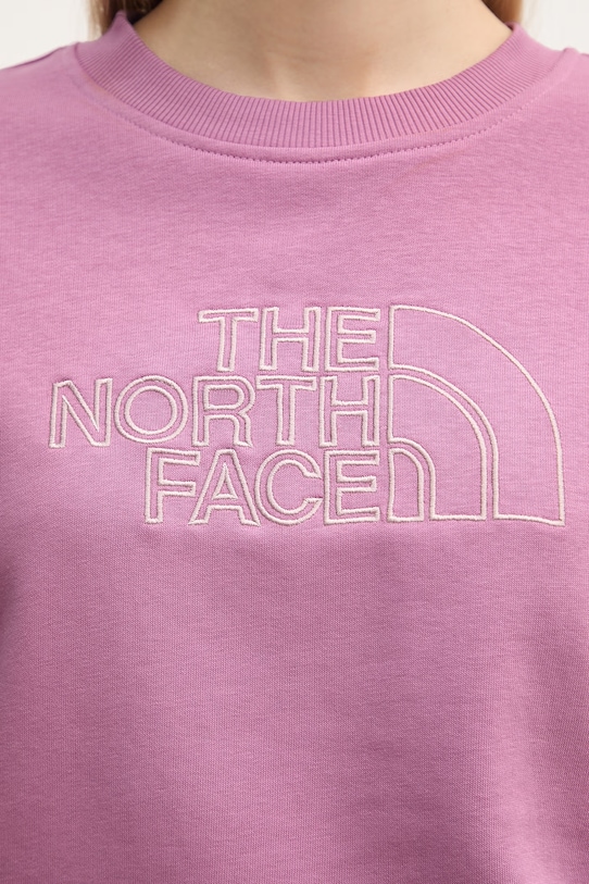 The North Face bluza damska z bawełną Drew Peak Light NF0A8C1EMOJ1 fioletowy