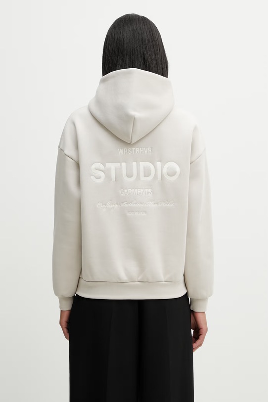 WRSTBHVR Garm V5 hanorac cu glugă de damă bej U2026TT.3437