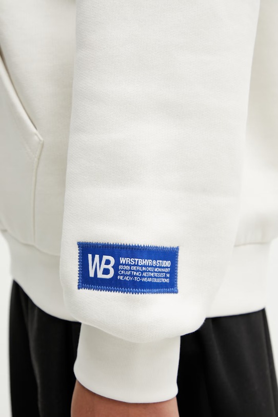 WRSTBHVR Studio V13 bluza z kapturem damska beżowy U2026TT.3439