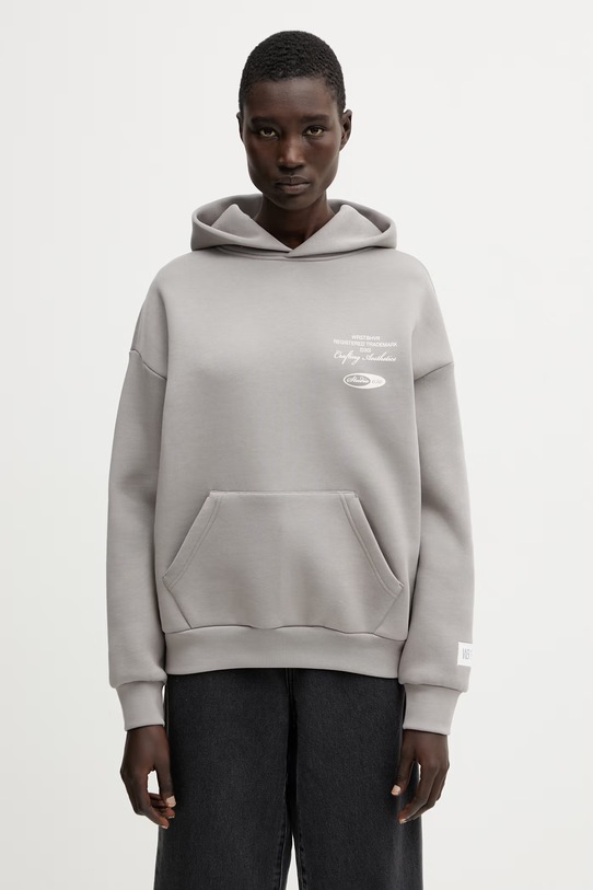 Odzież WRSTBHVR Studio V13 bluza z kapturem damska U2026TT.3439 szary