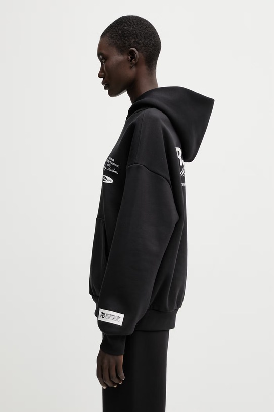 WRSTBHVR Studio V13 bluza z kapturem damska U2026TT.3439 czarny SS26