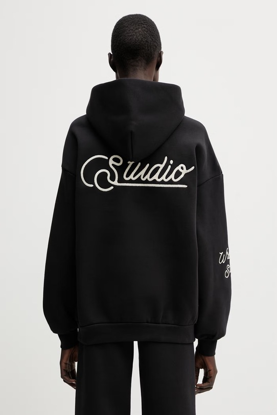 Abbigliamento WRSTBHVR Gustaf felpa con cappuccio da donna U2026TT.3565 nero