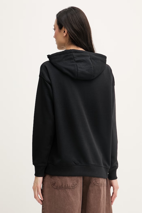Oblečení U.S. Polo Assn. mikina s kapucí dámská s bavlnou DHM Hoodie WUP2541 černá