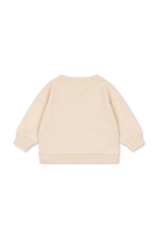 Fete Konges Sløjd hanorac de bumbac pentru copii LOUPY LOU SWEAT SHIRT OCS KS104350.G.PreSpring bej