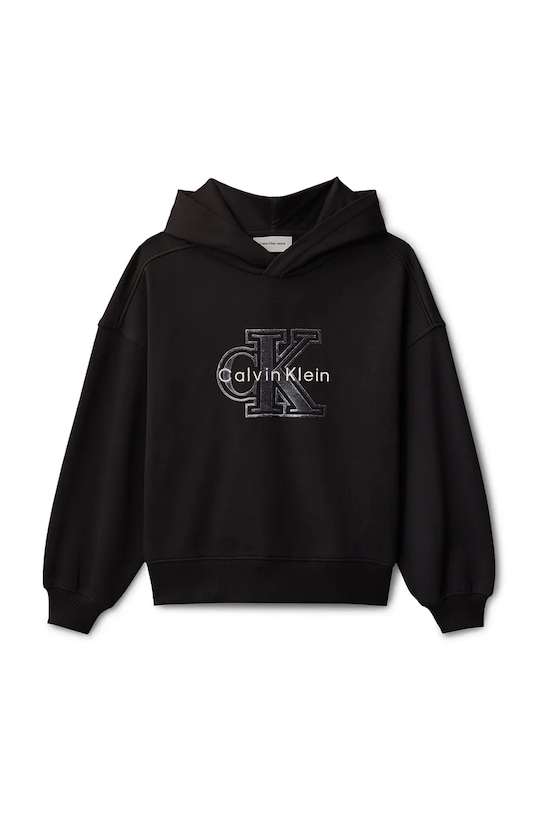 Dětská bavlněná mikina Calvin Klein Jeans IG0IG03068.128.176.PPY2 černá SS26