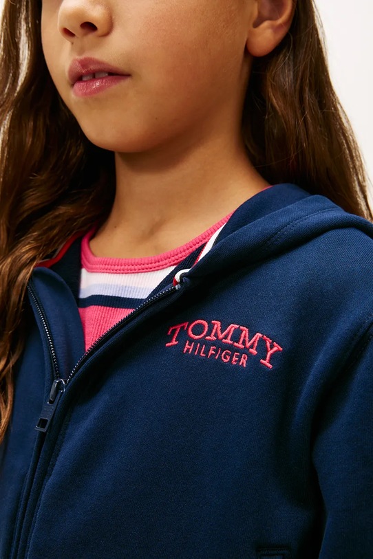 Dziewczynka Tommy Hilfiger bluza dziecięca KG0KG08988.128.176.PPY2 granatowy
