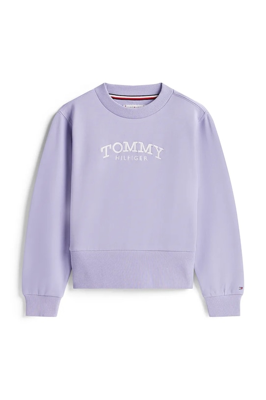Tommy Hilfiger bluza dziecięca KG0KG08989.116.122.PPY2 fioletowy SS26